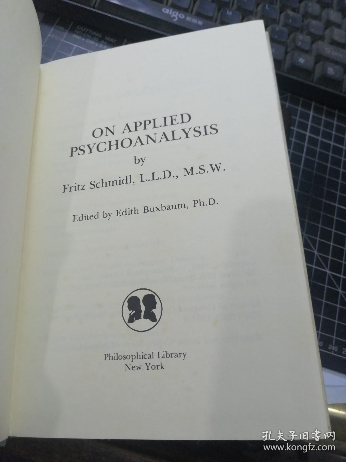 ON APPLIED PSYCHOANALYSIS