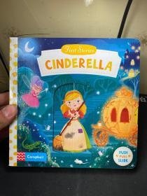 busy系列童话 First Stories Cinderella 纸板 机关操作活动书 英文原版绘本 抽拉纸板绘本 1-5岁