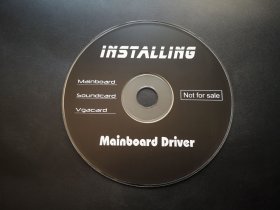 INSTALLING Mainboard Driver 1张光盘（裸碟）