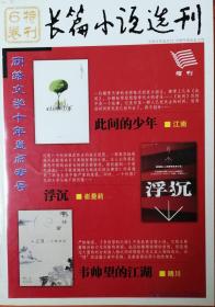 《长篇小说选刊》特刊6卷（“网络文学十年盘点专号”江南《此间的少年》崔曼莉《浮沉》晴川《韦帅望的江湖》）