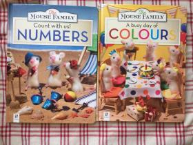 Mouse Family: A Busy Day Of Colours Count with us ! NUMBERS 两册一起 老鼠家庭  英文原版绘本