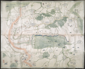 【提供资料信息服务】老地图1809年淮扬水道图