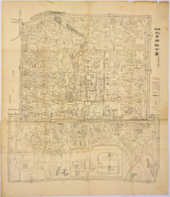 【提供资料信息服务】老地图最新北京精细全图 光绪三十四年(1908)印