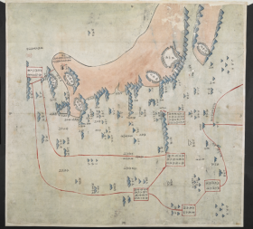【提供资料信息服务】老地图1730年昌石水师营内外洋舆图