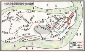 【提供资料信息服务】老地图一九四九年重庆银钱保险业分布示意图