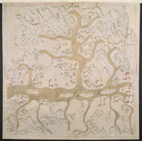 【提供资料信息服务】老地图1843年桐庐县境舆图