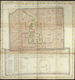 【提供资料信息服务】老地图北京最早带经纬线的地图.Plan de Pékin.by Philippe Buache.7110X7548像素.1752年