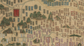 【提供资料信息服务】老地图1594年天下舆地图（明代古地图）