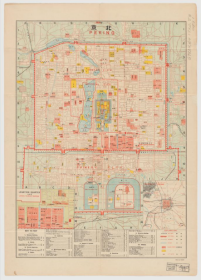 【提供资料信息服务】老地图 北京地图 日本国际观光局绘制 1920年