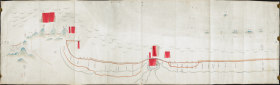 【提供资料信息服务】老地图1832年海宁州沿江塘汛舆图