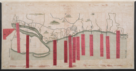 【提供资料信息服务】老地图1840年江阴县沿江港汛图