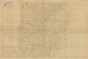 【提供资料信息服务】老地图浙江省地形图（草图） 民国出版