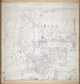 【提供资料信息服务】老地图1853年江宁省城图