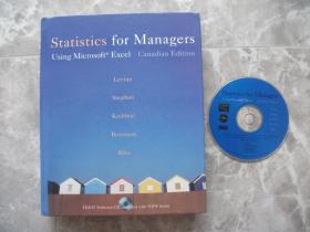 Statistics for Managers Using Microsoft@ Excel Canadian Edition（英文原版 16开精装）【附光盘1张】