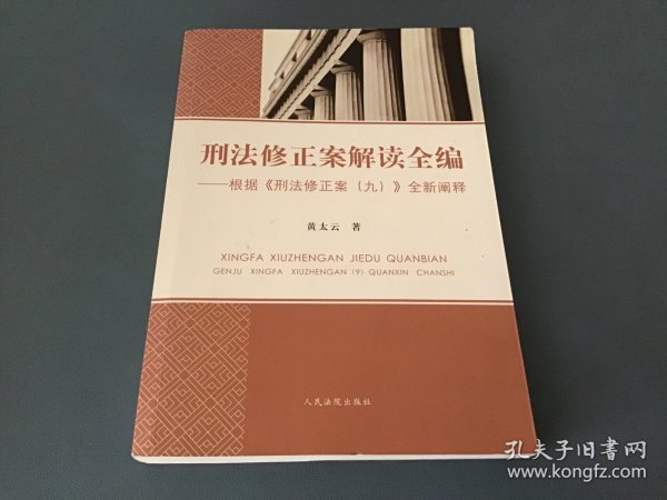 刑法修正案解读全编 根据《刑法修正案（九）》全新阐释