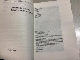 A Primer on Scientific Programming with Python Python科学编程入门（影印本）