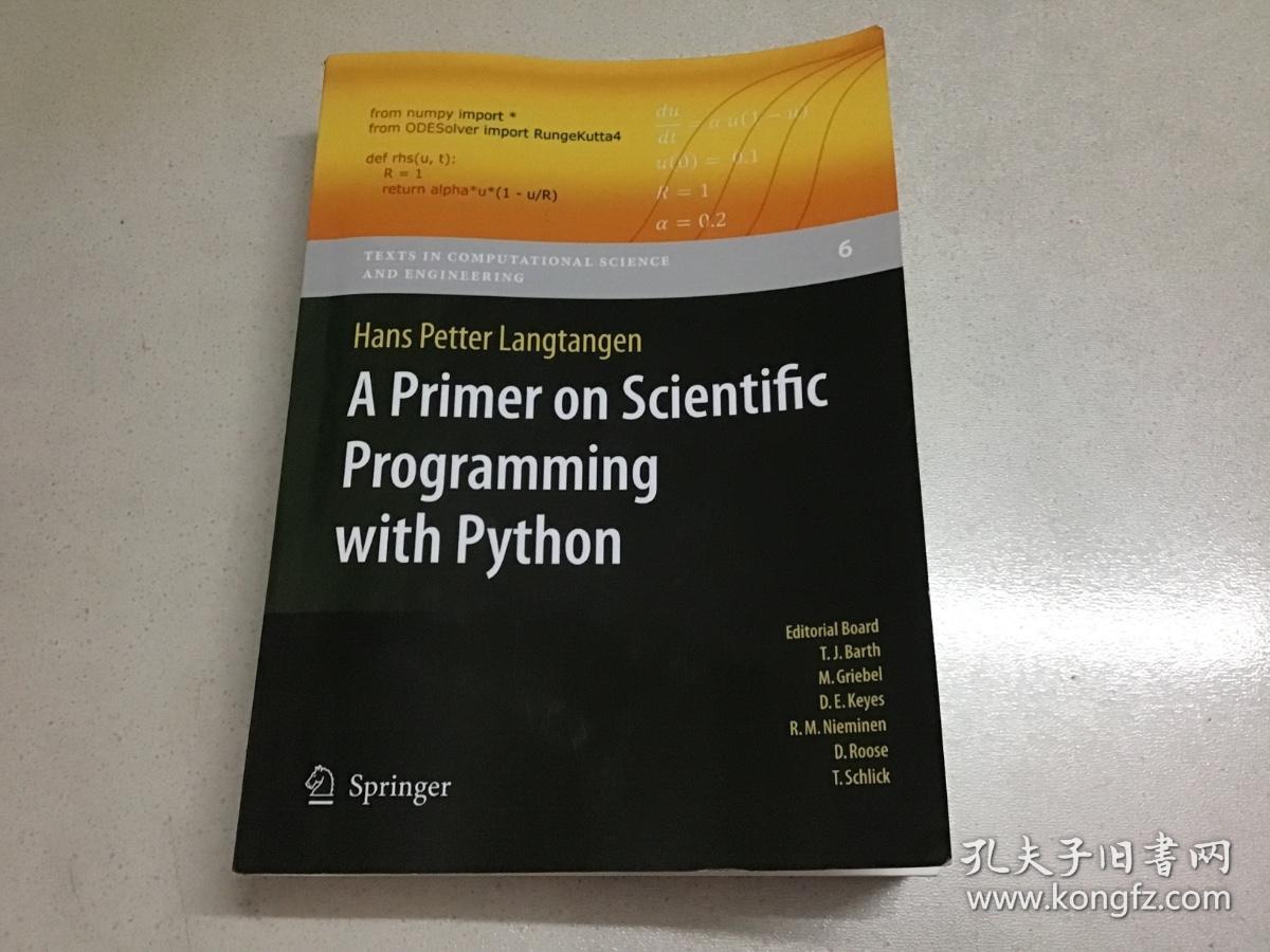 A Primer on Scientific Programming with Python Python科学编程入门（影印本）