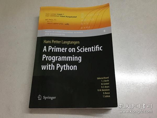 A Primer on Scientific Programming with Python Python科学编程入门（影印本）