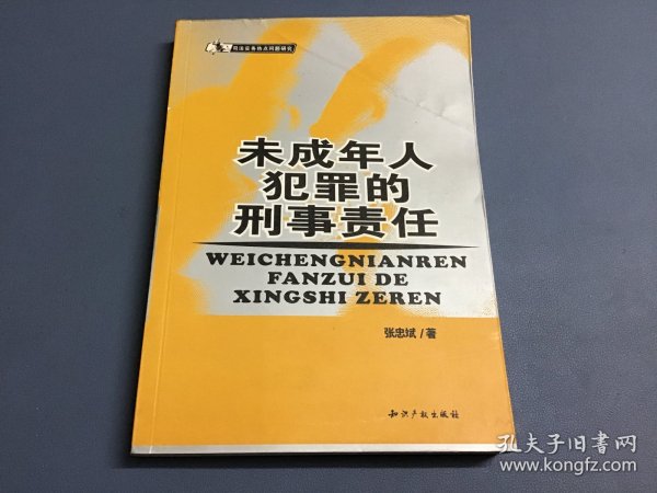 司法实务热点问题研究：未成年人犯罪的刑事责任