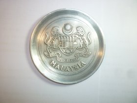 大马锡 MALAYSIA --马来西亚锡盘  尺寸  7.8 x 7.8 cm.