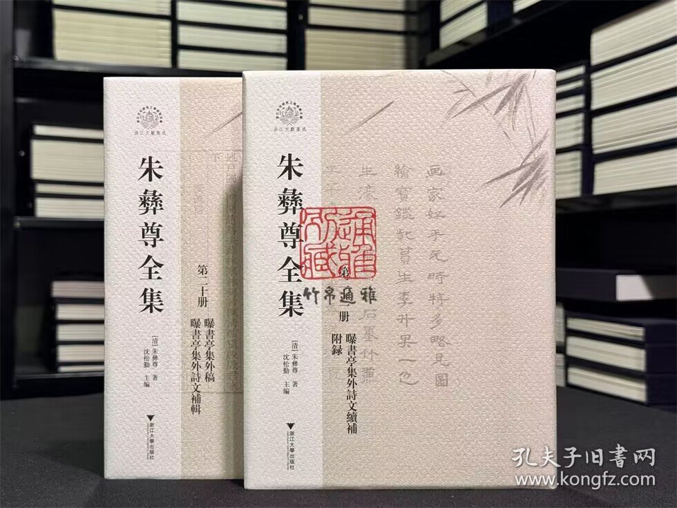 曝书亭集外稿 曝书亭集外诗文补辑 曝书亭集外诗文续补 附录（朱彝尊全集20-21册 浙江文献集成 16开精装 全二册）