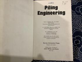 Piling Engineering 打桩工程(英文原版书。FLEMING,WELTMAN,RANDOLPH,ELSON 等著）