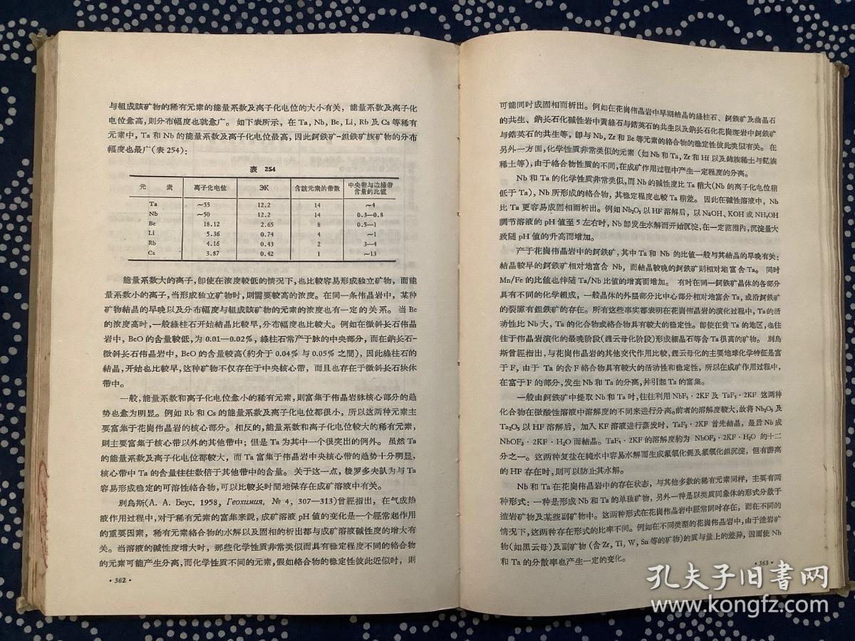 稀有元素矿物化学 增订本（精装）