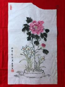 15787~【吕卫】花鸟画，尺寸约为54*33厘米