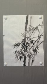 22600，赖德隆★无款花鸟画，竹子，尺寸52×42厘米