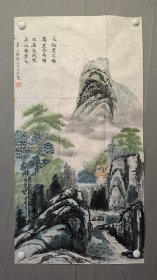 22635，赖德隆★山水画，尺寸98×51厘米