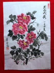 16242~【吕卫】花鸟画，尺寸约为50*34厘米