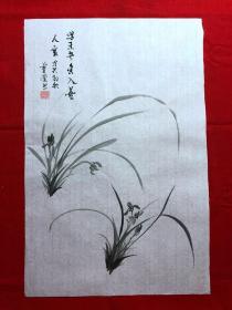 16110~【吕卫】花鸟画，尺寸约为50*33厘米