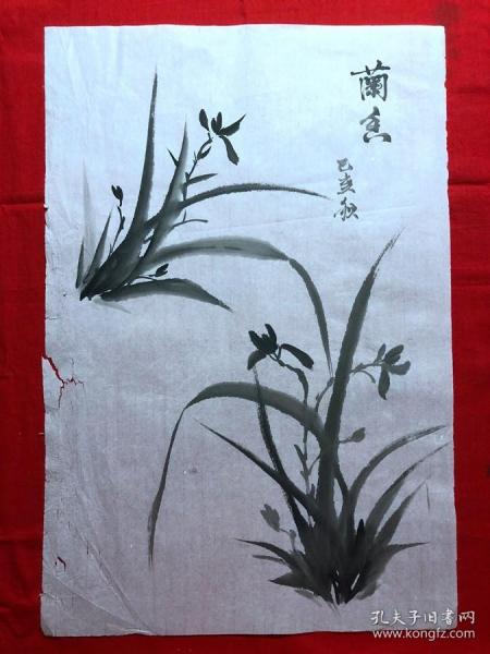 15904~【吕卫】无款花鸟画，尺寸约为50*33厘米