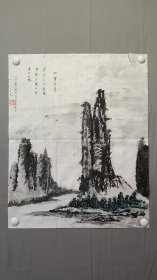 22626，赖德隆★山水画，尺寸67×54厘米