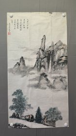 22631，赖德隆★山水画，尺寸98×51厘米