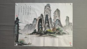 22538，赖德隆★山水画，尺寸92×69厘米