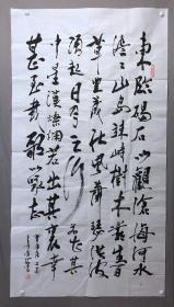 19525~参展参赛作品【肖有成】书法，尺寸约为179*97