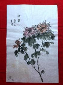 15842~【吕卫】花鸟画，尺寸约为50*33厘米