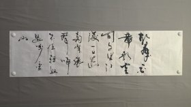 23816黄星昉，无款书法，早发白帝城，尺寸137×34厘米