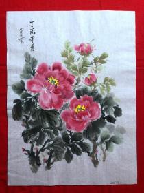 16086~【吕卫】花鸟画，尺寸约为46*34厘米