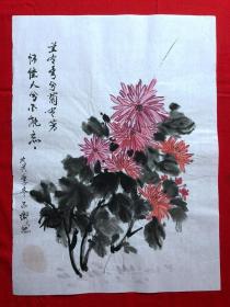 16103~【吕卫】花鸟画，尺寸约为46*34厘米