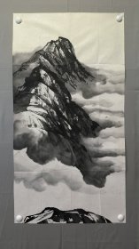 22824，继山山水画，无款，尺寸约99×53厘米