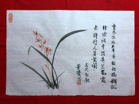 16111~【吕卫】花鸟画，尺寸约为50*33厘米