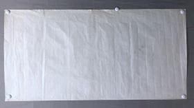 17998~【周爱莲】无款工笔白描花鸟画，荷花翠鸟，尺寸约为134*68厘米