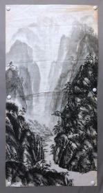 19997~【邓广恒】无款山水画，尺寸约为137*69