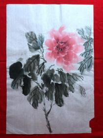 16144~【吕卫】无款花鸟画，尺寸约为50*34厘米