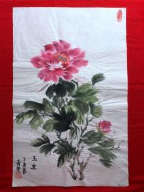 16240~【吕卫】花鸟画，尺寸约为55*35厘米
