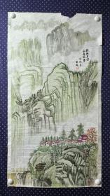 21912，朱爱莲★山水画，尺寸97×52厘米