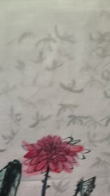 22577，赖德隆★花鸟画，荷花，尺寸69×46厘米