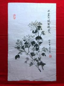 16266~【吕卫】花鸟画，尺寸约为55*34厘米